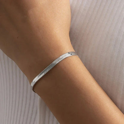 [Echo Fine]Vida Gold Herringbone Bracelet