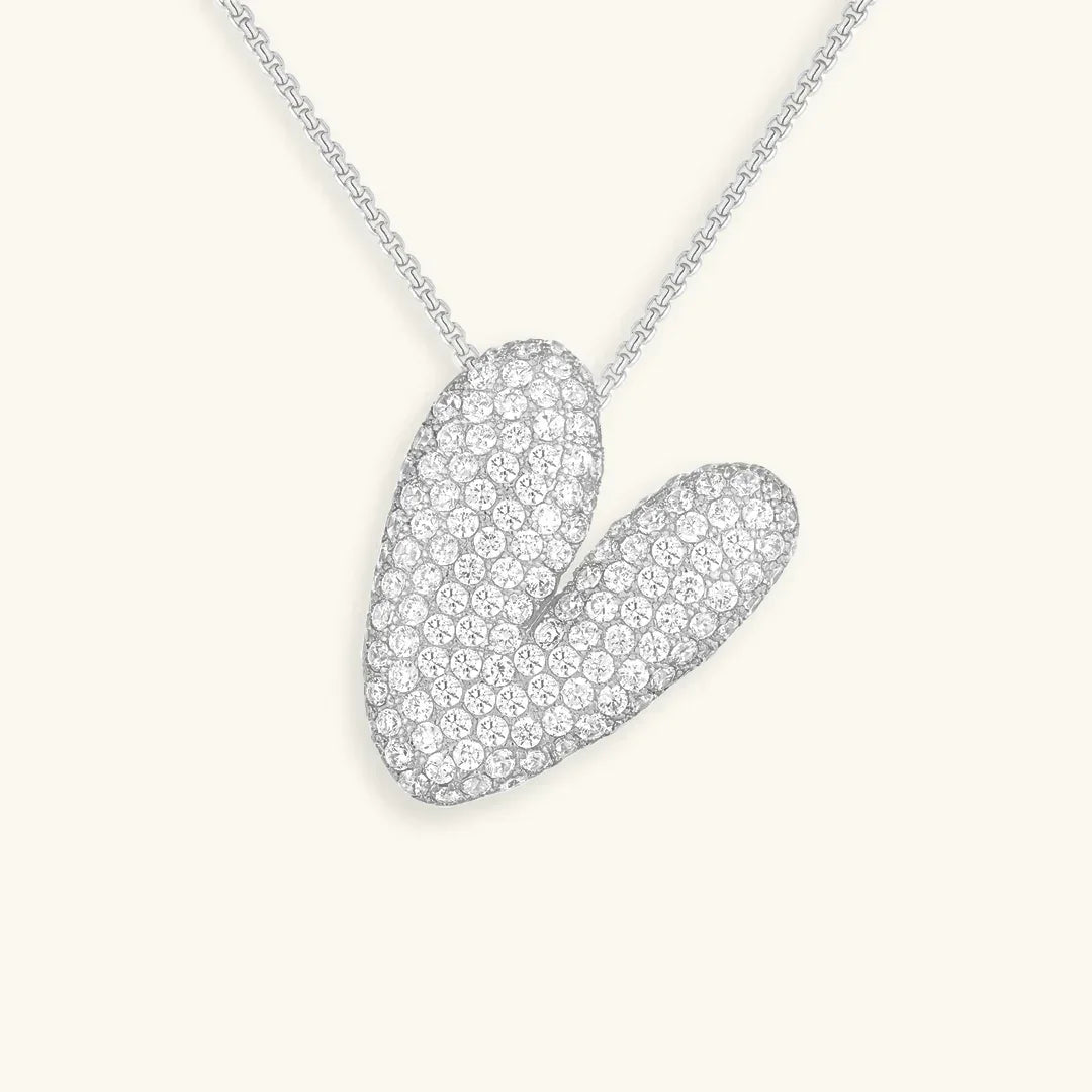 [Echo Fine]Bubble Initial Diamond Necklace