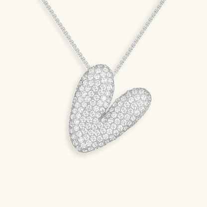 [Echo Fine]Bubble Initial Diamond Necklace