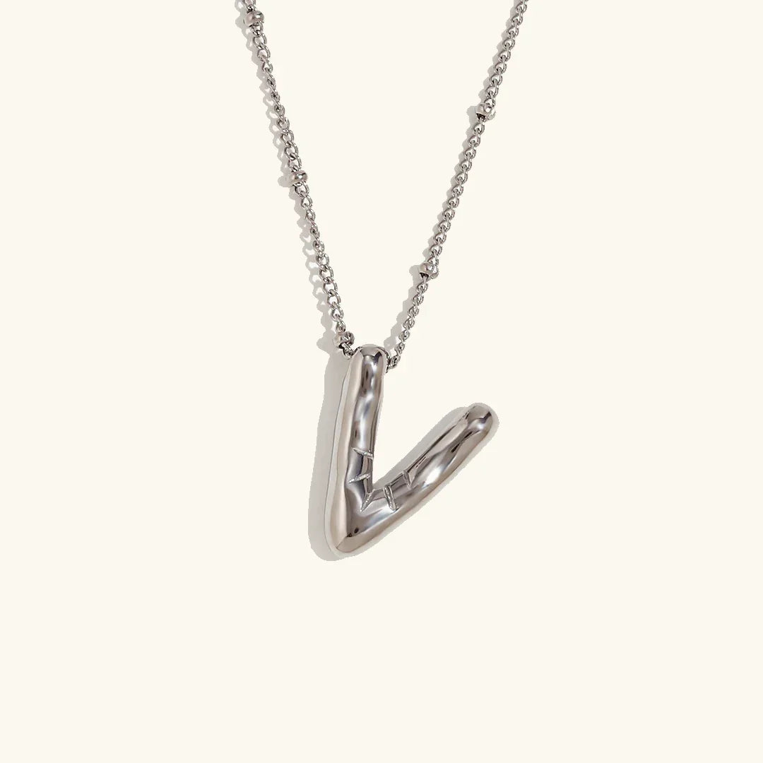 [Echo Fine]Balloon Gold Initial Necklace