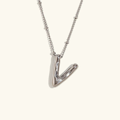 [Echo Fine]Balloon Gold Initial Necklace