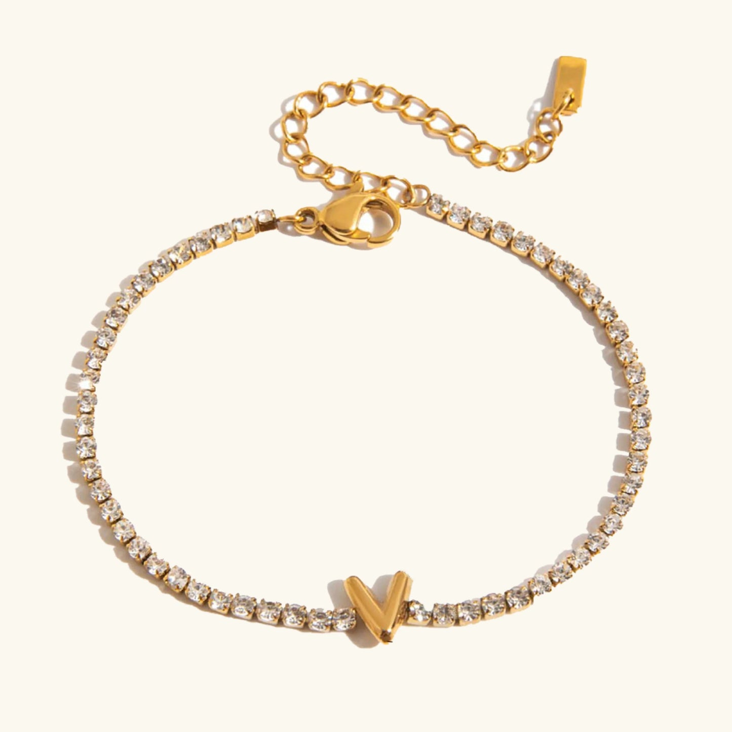 [Echo Fine]Avaria Bubble Letter Tennis Bracelet