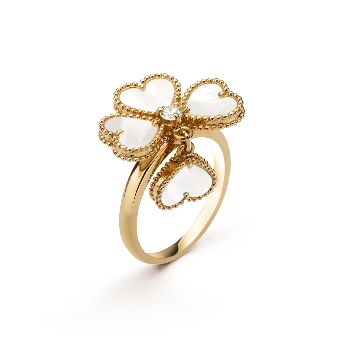 [ECHO ]SWEET CLOVER WHITE MOP RING