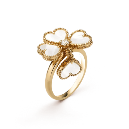 [ECHO ]SWEET CLOVER WHITE MOP RING