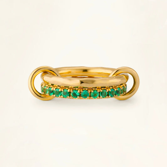 [Echo Fine]Viridian Stacked Diamond Ring