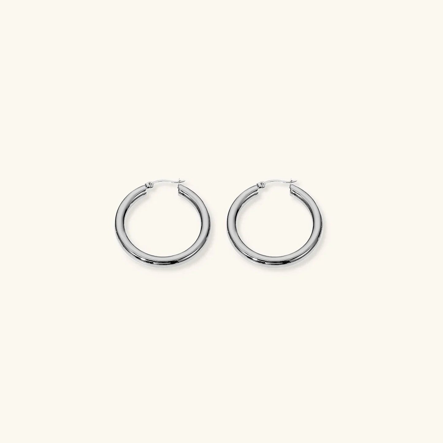 [Echo Fine]Wide Hoop Earrings