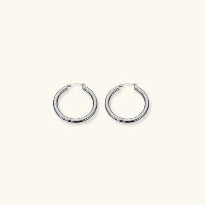[Echo Fine]Wide Hoop Earrings