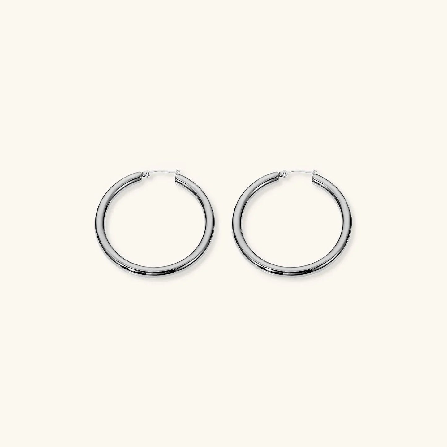 [Echo Fine]Wide Hoop Earrings
