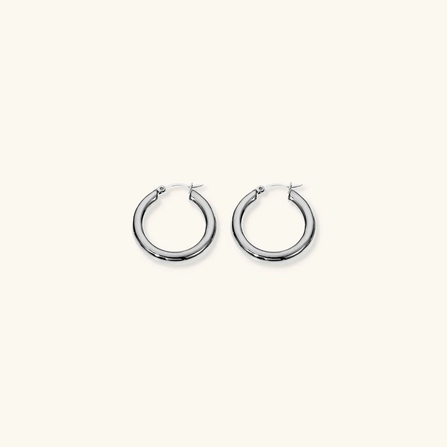 [Echo Fine]Wide Hoop Earrings