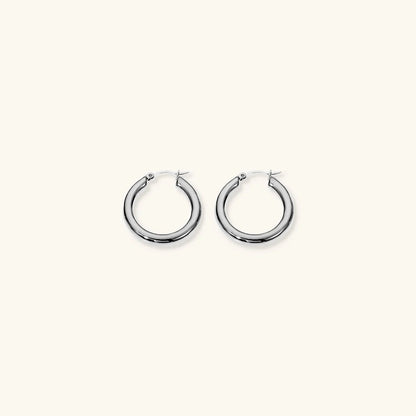 [Echo Fine]Wide Hoop Earrings
