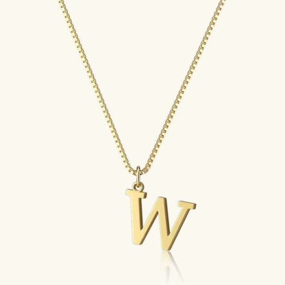 [Echo Fine]Therese Letter Initial Gold Necklace