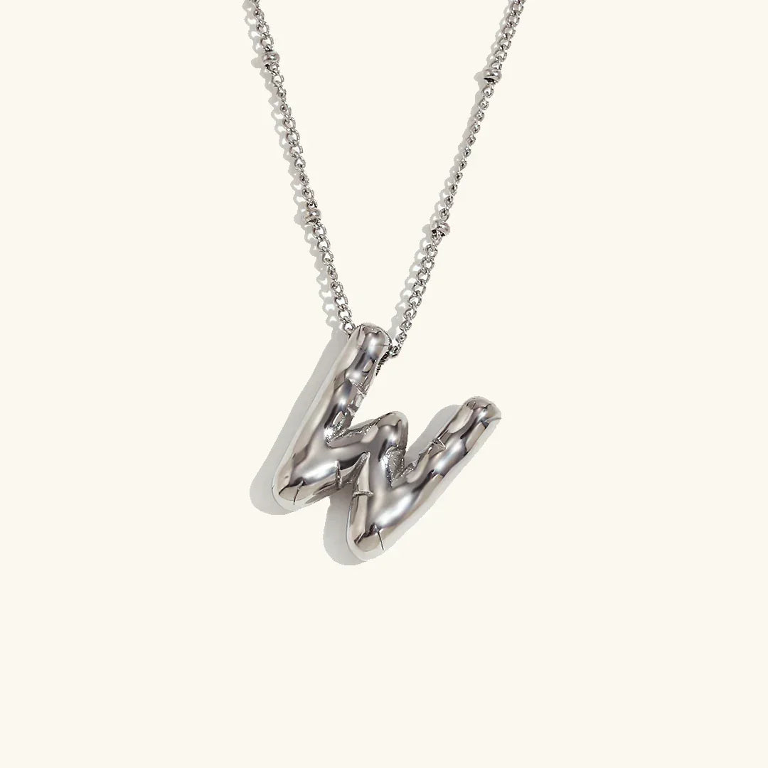 [Echo Fine]Balloon Gold Initial Necklace