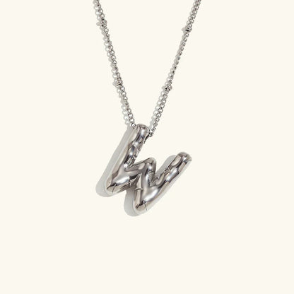 [Echo Fine]Balloon Gold Initial Necklace