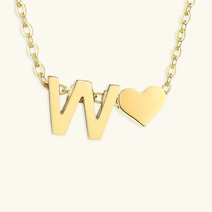 [Echo Fine]Ria Initial Letter Gold Necklace