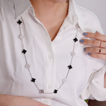 [ECHO ]CLOVER 20 MOTIFS ONYX DIAMOND SILVER