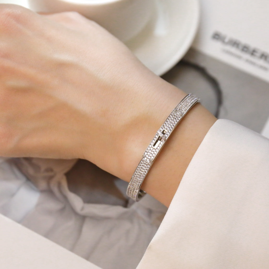 [ECHO ]KELLY BRACELET DIAMOND PAVED