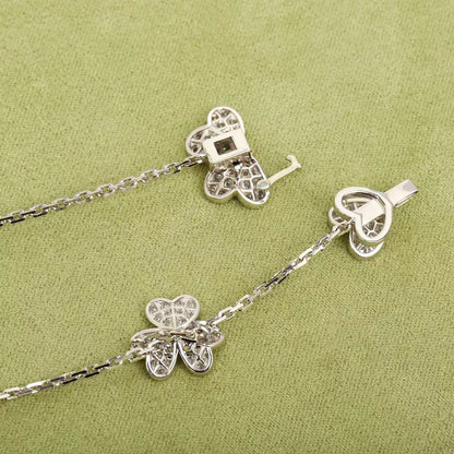 [ECHO ]FRIVOLE SILVER 9 FLOWERS NECKLACE