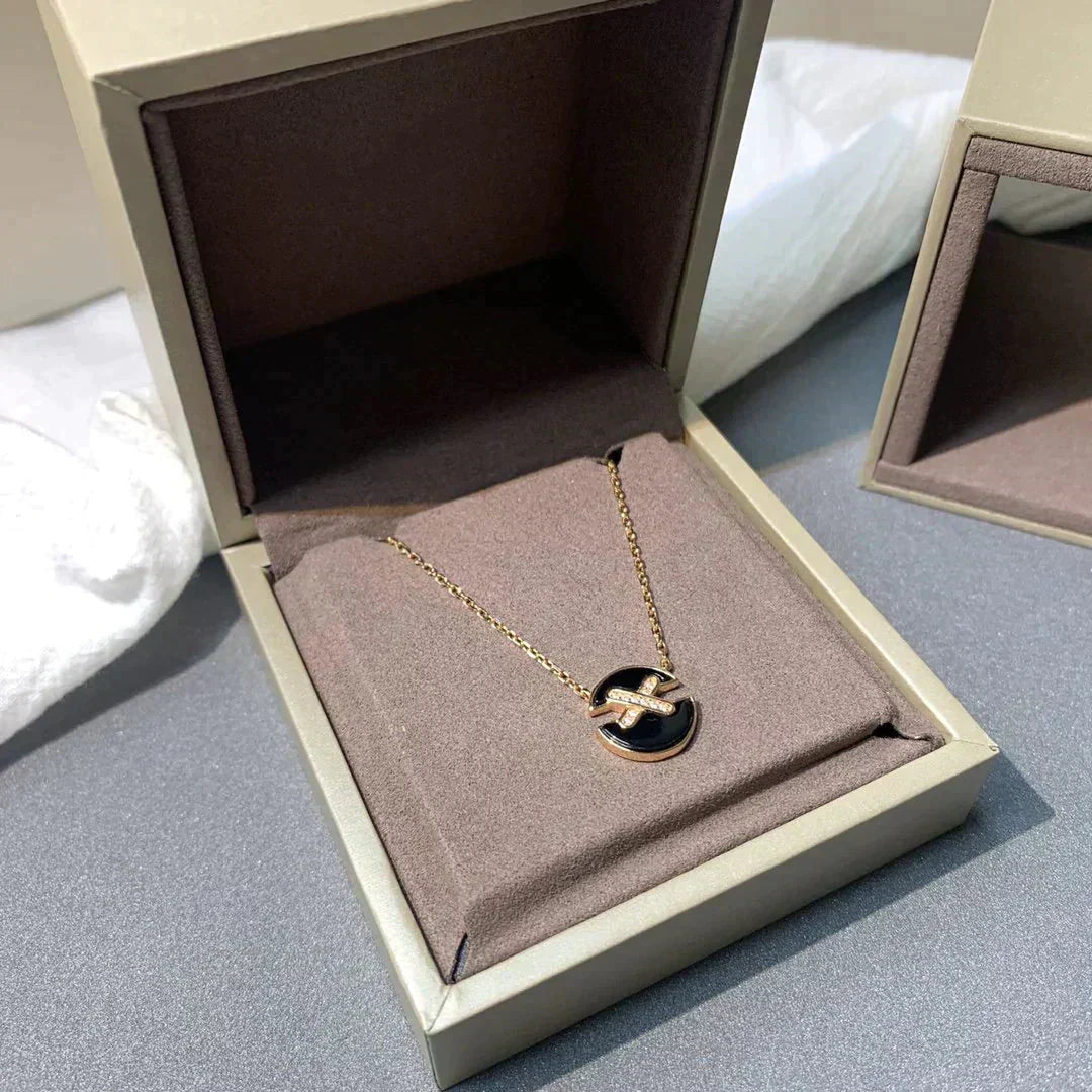 [ECHO ]JEUX DE ROSE GOLD DIAMOND NECKLACE