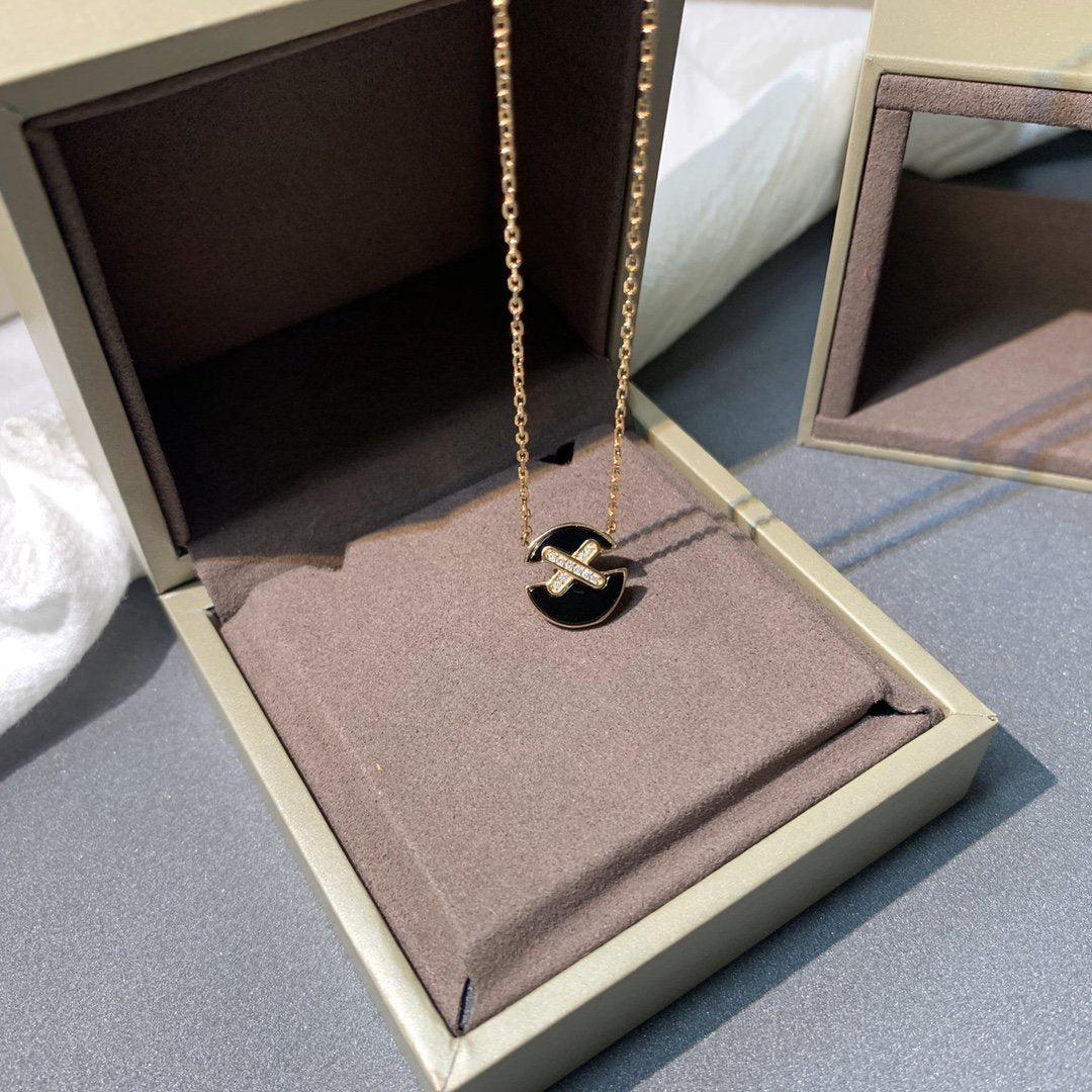 [ECHO ]JEUX DE PINK GOLD DIAMOND NECKLACE