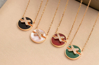 [ECHO ]JEUX DE ROSE GOLD DIAMOND NECKLACE