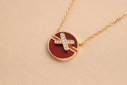 [ECHO ]JEUX DE ROSE GOLD DIAMOND NECKLACE