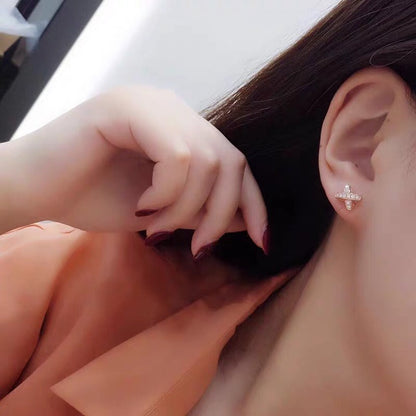 [ECHO ]JEUX DE GOLD DIAMOND EARRINGS