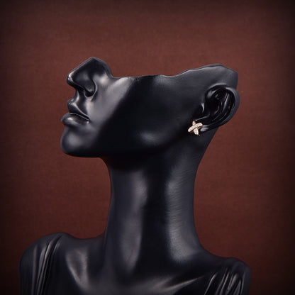 [ECHO ]JEUX DE GOLD DIAMOND EARRINGS