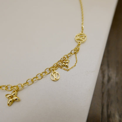 [ECHO ]BLOOMING SUPPLE NECKLACE BRASS