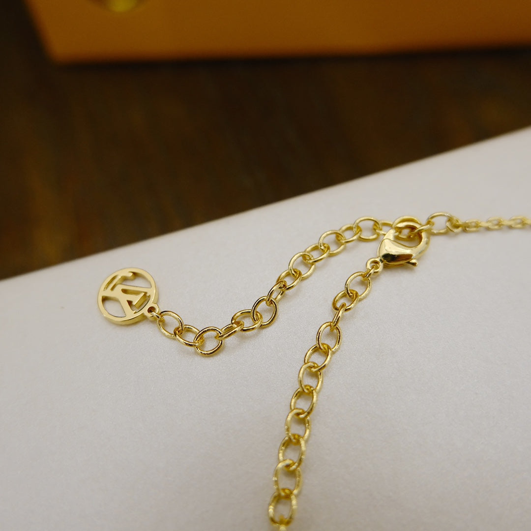 [ECHO ]BLOOMING SUPPLE NECKLACE BRASS