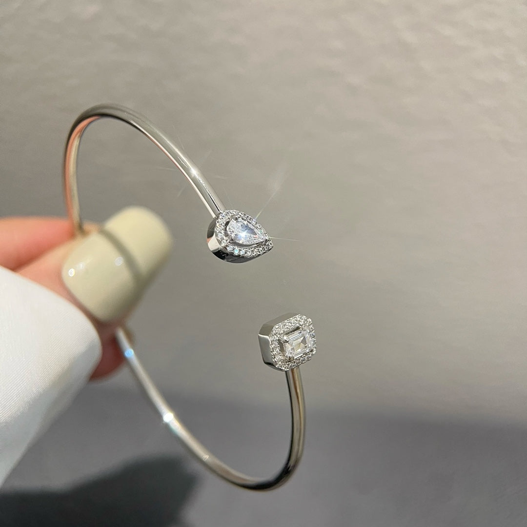 [ECHO]JONC FLEX MY TWIN TOI & MOI SILVER DIAMOND BRACELET