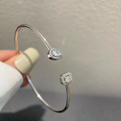 [ECHO]JONC FLEX MY TWIN TOI & MOI SILVER DIAMOND BRACELET