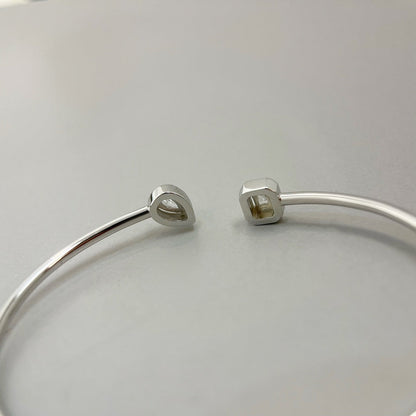 [ECHO]JONC FLEX MY TWIN TOI & MOI SILVER DIAMOND BRACELET