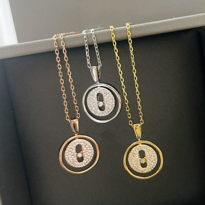 [ECHO]LUCKY MOVER PM PAVED NECKLACE
