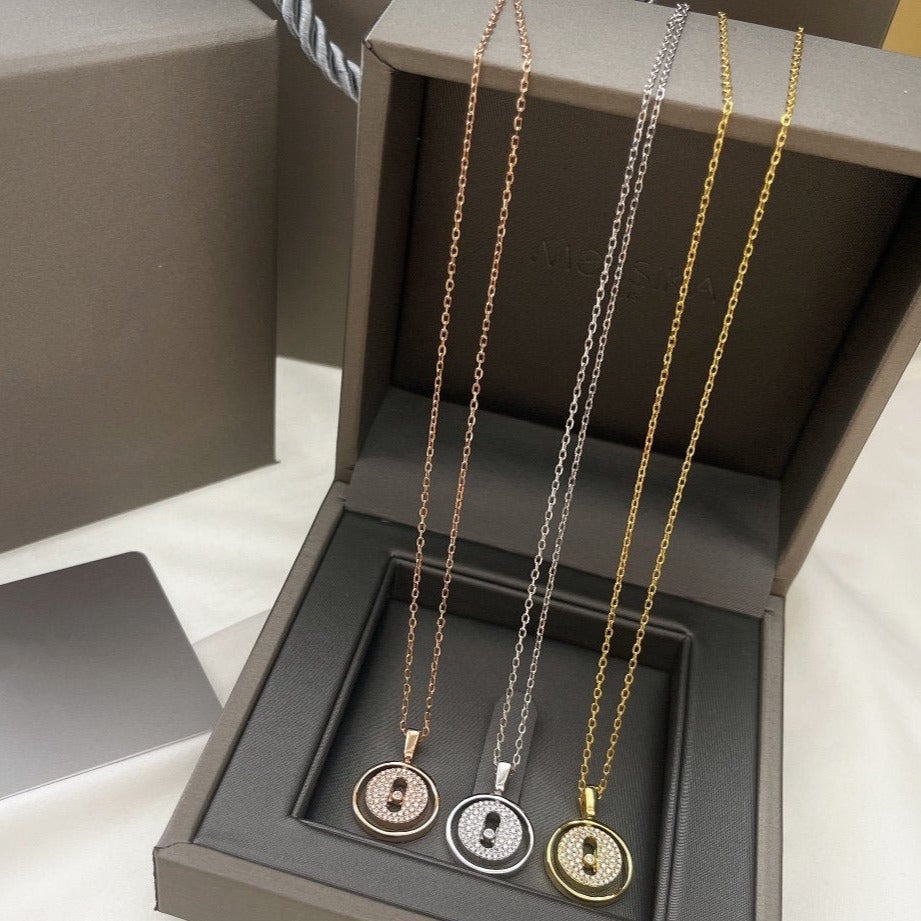 [ECHO]LUCKY MOVER PM PAVED NECKLACE