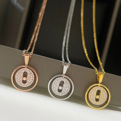 [ECHO]LUCKY MOVER PM PAVED NECKLACE