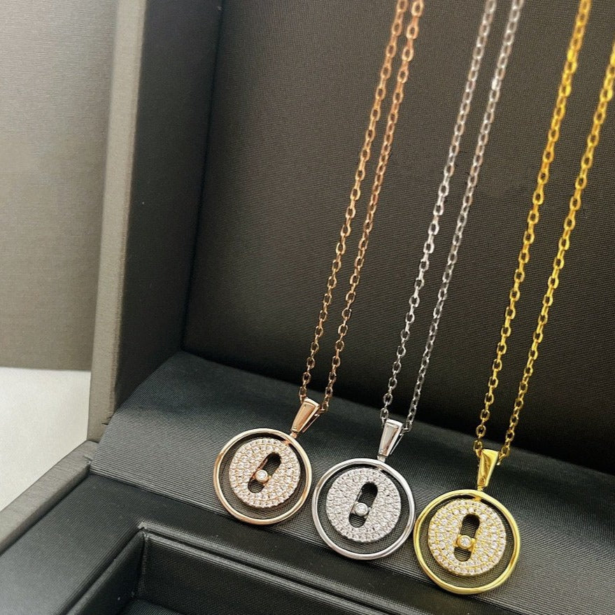 [ECHO]LUCKY MOVER PM PAVED NECKLACE