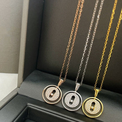 [ECHO]LUCKY MOVER PM PAVED NECKLACE
