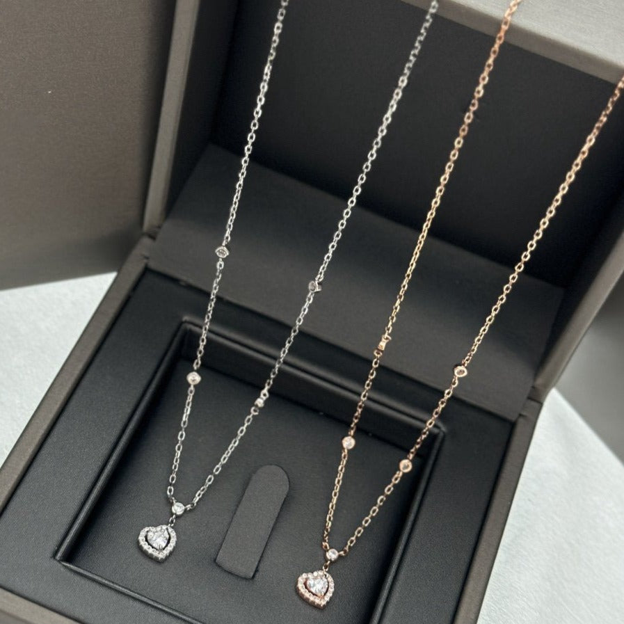 [ECHO]JOY HEART DIAMOND NECKLACE