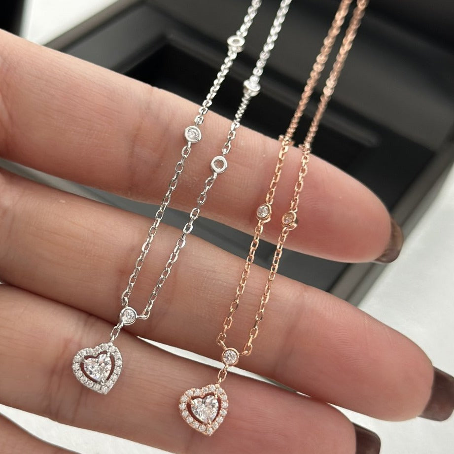 [ECHO]JOY HEART DIAMOND NECKLACE