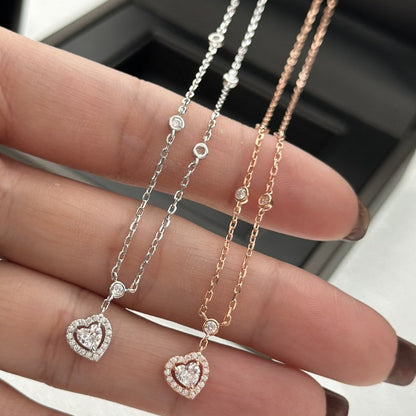 [ECHO]JOY HEART DIAMOND NECKLACE