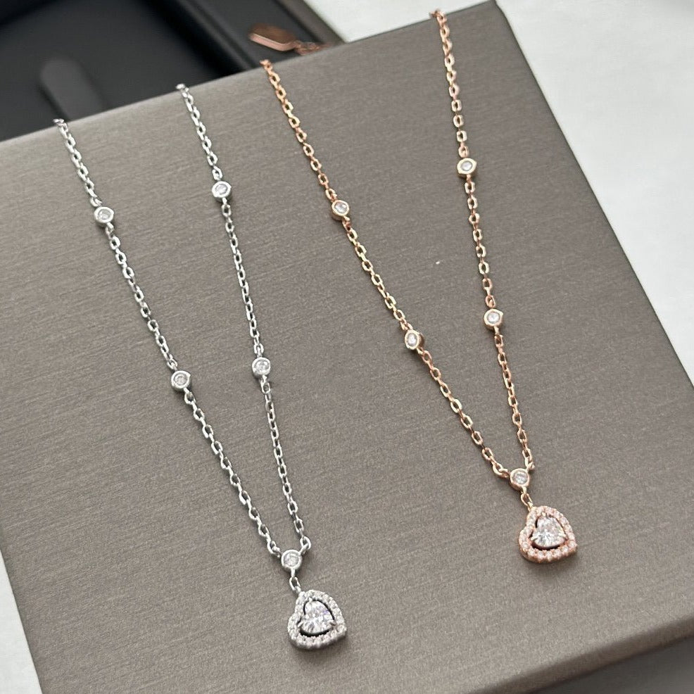 [ECHO]JOY HEART DIAMOND NECKLACE