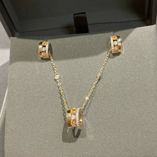 [ECHO]CHAIN MOVE ROMANE PEDAND NECKLACE
