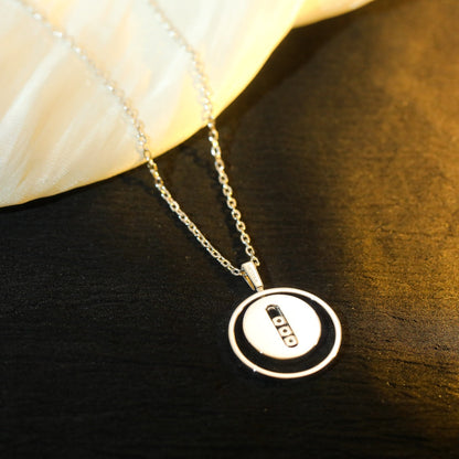[ECHO]LUCKY MOVE MM SILVER DIAMOND NECKLACE