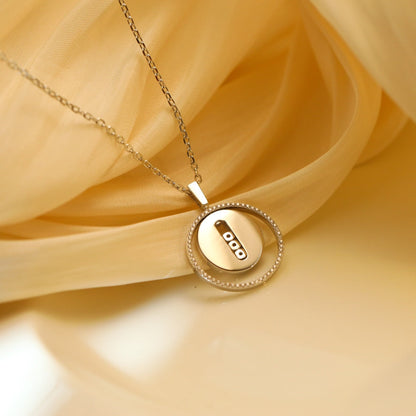 [ECHO]LUCKY MOVE MM SILVER DIAMOND NECKLACE
