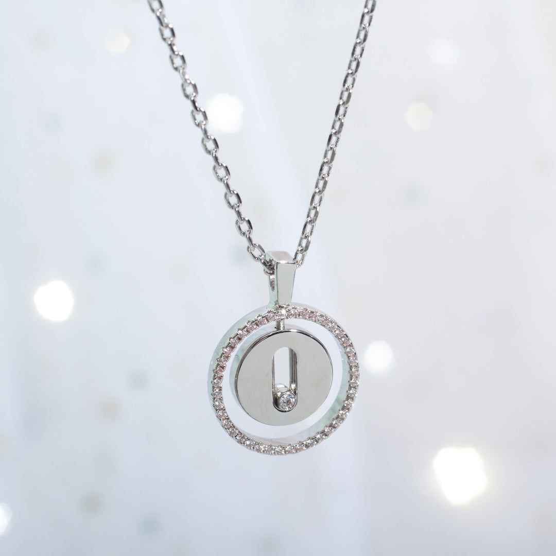[ECHO]LUCKY MOVE PM NECKLACE SILVER DIAMOND