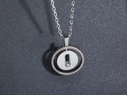 [ECHO]LUCKY MOVE PM NECKLACE SILVER DIAMOND