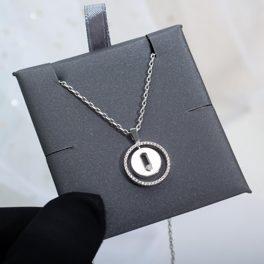 [ECHO]LUCKY MOVE PM NECKLACE SILVER DIAMOND