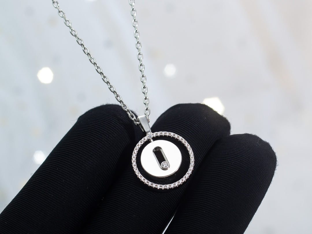 [ECHO]LUCKY MOVE PM NECKLACE SILVER DIAMOND