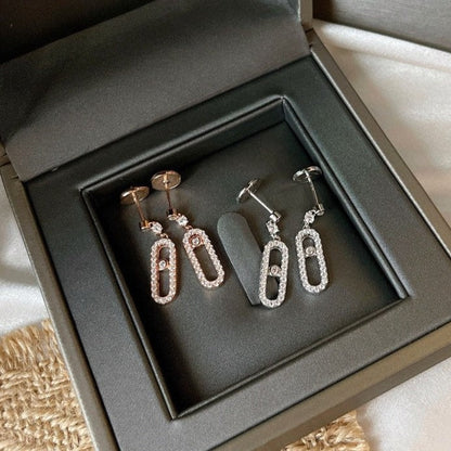 [ECHO]DORMEUSES MOVE UNO DIAMOND EARRINGS