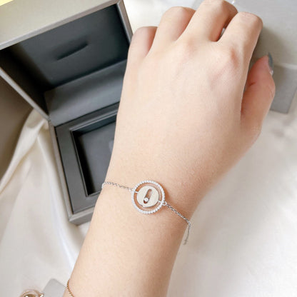 [ECHO]LUCKY MOVE PAVED DIAMOND BRACELET